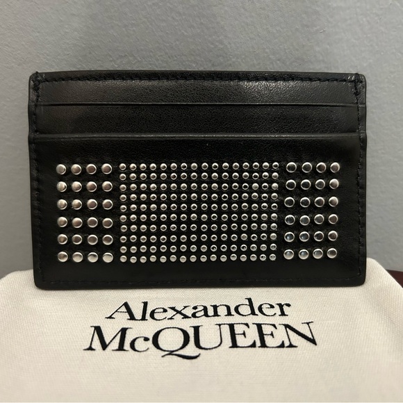 Alexander McQueen Other - ALEXANDER McQUEEN Men’s Studded Card Holder in Black